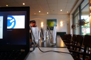 Vorbereitungen für den Impulsvortrag von Marvin bei der Shopware Usergroup